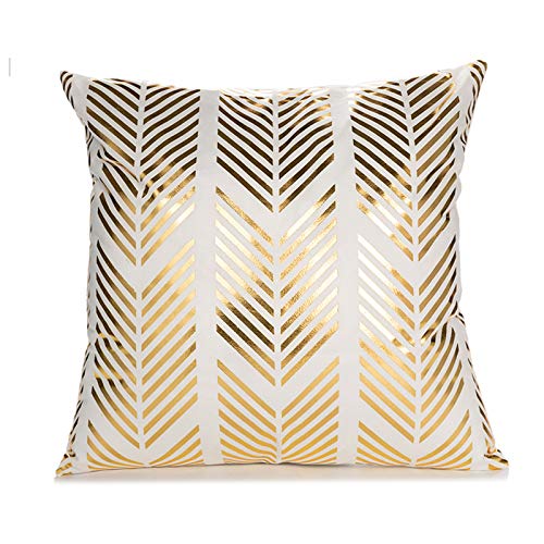 KAISUN Funda De Almohada Decorativa De Algodón, Funda De Cojín De Algodón Bronceado (Incluido El Núcleo De Almohada De Algodón Puro), para Sofá, 18 X 18 Pulgadas (C9,45x 45 cm)