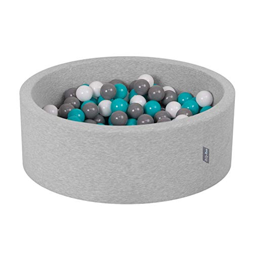 KiddyMoon 100 ∅ 7Cm Bolas Colores De Plástico para Piscina Certificadas para Niños, Blanco