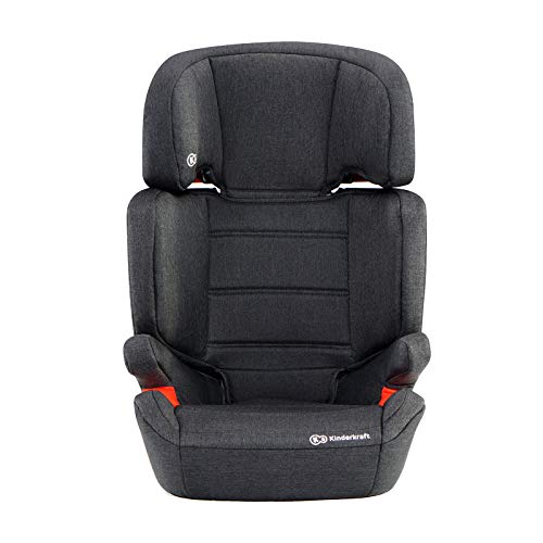 Kinderkraft Silla Coche Isofix JUNIOR FIX, Grupo 2/3, de 15 a 36 Kg, Negro