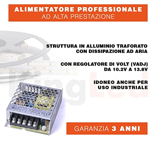 KingLed – MeanWell Fuente de alimentación Meanwell LRS-35-12 35W 12V Transformador Switching Mean Well NO resistente al agua IP20 para Tiras LED – cód.1988
