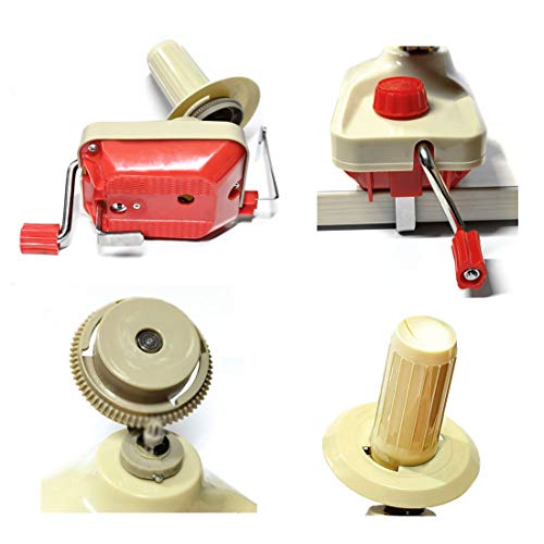 KNEWMART Bobinadora de Hilo,Kit de bobinado de Lana de Punto con Tablero de Bobina,1Bobinadora de Hilo + 1PC Tijeras (2)