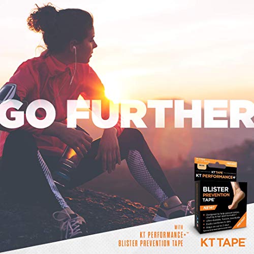 KT Tape Cinta de prevención de ampollas, tiras precortadas de 3.5 pulgadas, color beige