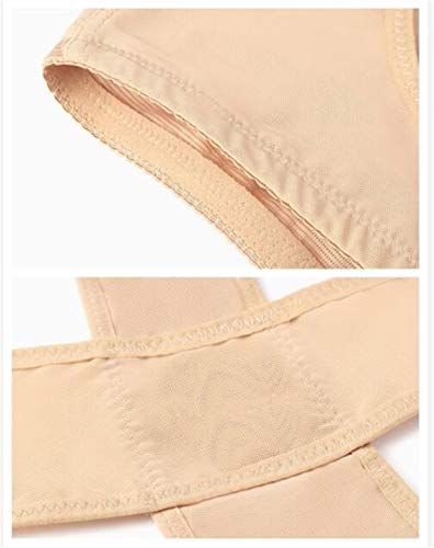 La Ropa Interior del Corsé del Pecho De Correa De Soporte Escoliosis Postura Jorobada Ropa Interior De La Talladora del Cuerpo Elegant (Color : Apricot, Size : S.)