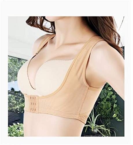 La Ropa Interior del Corsé del Pecho De Correa De Soporte Escoliosis Postura Jorobada Ropa Interior De La Talladora del Cuerpo Elegant (Color : Apricot, Size : S.)