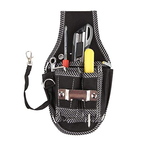 LANTRO JS - Riñonera para herramientas de electricista, cinturón para herramientas, herramientas de bolsillo, utilidad de cintura para electricista, carpintero, técnico de mantenimiento