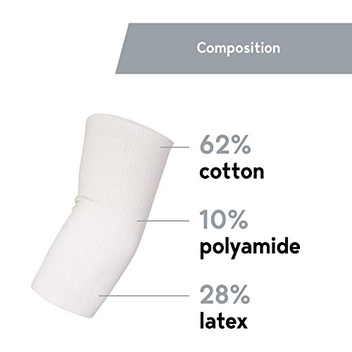Lauma Medical, 2 unidades de codo elástico para aliviar el dolor, artritis, tendinitis, reumatismo, soporte de articulaciones para tenis y codo de golfista (2 (S), Beige)