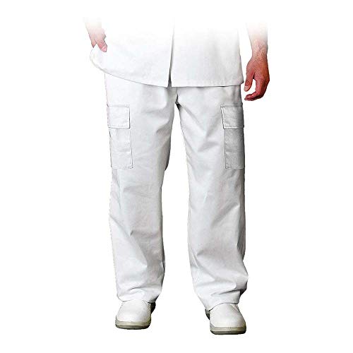 Leber&Hollman LH-Hcl_Troxxxl - Pantalones protectores (talla XXXL), color blanco