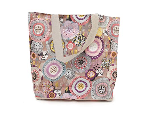 LES PETITES NANAS Les Petites NAS – Bolsa de la Compra Personalizada con diseño de Hermana – 0422100005, Poliéster, Multicolor, Rosa, Azul, Morado, Beige, Talla única