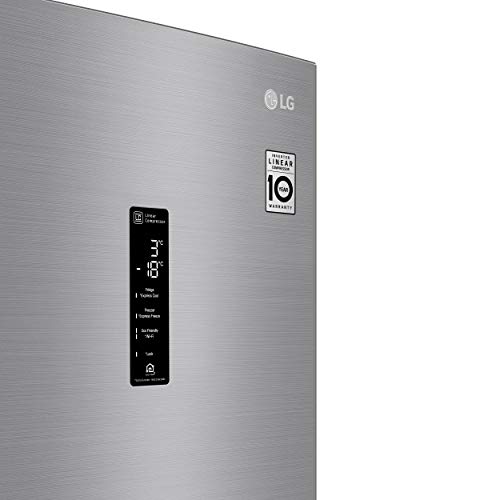 LG GBB62PZHMN Frigorífico Combi 2m, A++, capacidad de 419 l, serie 6, Inox Antihuellas