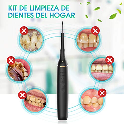 Limpieza Dental de Limpieza Blanquea Kit de Limpieza Bucal Kit de Limpiador Dental de quita Obstinado Manchas Dientes