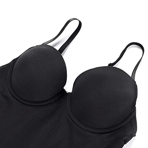 Linjolly Formadores de Cuerpo Completo sin Fisuras Shaper Shapewear con el Control de la Copa del Sujetador Corriente DE LA CORRIGAJE DE LA CORTENIDA DE LA Corte Corte Bodysuits Easy WC