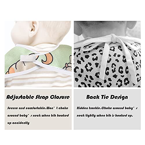 Little Dimsum® 2 Piezas Baberos Bebe Impermeables , Babero Con Mangas De Pul Laminado Suave, Transpirable y Resistente Unisexo Niños Niñas 6 Meses a 3 Años Edad