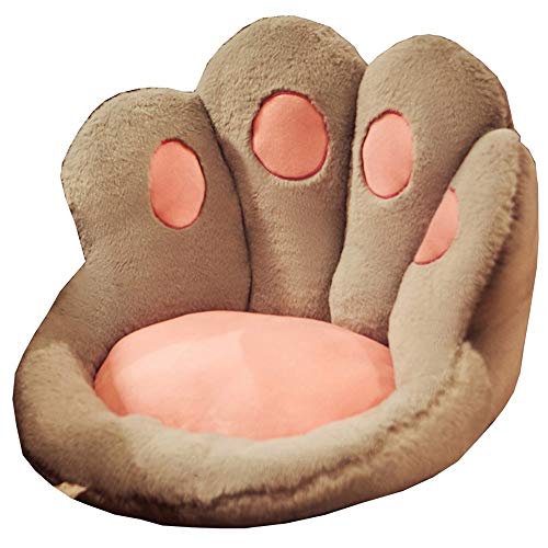 LJFYXZ Cojin Apoyo Total Cálido y Transpirable Almohada Lumbar casera de Dibujos Animados Soporte de Cintura Fondo Antideslizante Varios Asientos (Color : Gray, Size : 45x45x40cm)