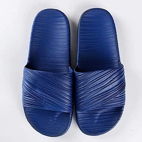 LLGG Masajes Playa Chanclas Sandalias,Zapatillas de Masaje para el hogar, Zapatos Antideslizantes Inferiores Suaves-Azul Profundo_42-43,Zapatillas de casa de Fondo Suave