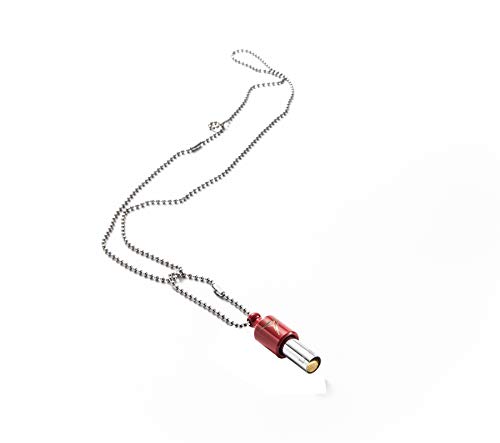 LOVETUNER Collar de afinación de meditación 528 hz Frecuencia del amor | Dispositivo de atención plena para aliviar la ansiedad y el estrés (Cadena de bolas roja)