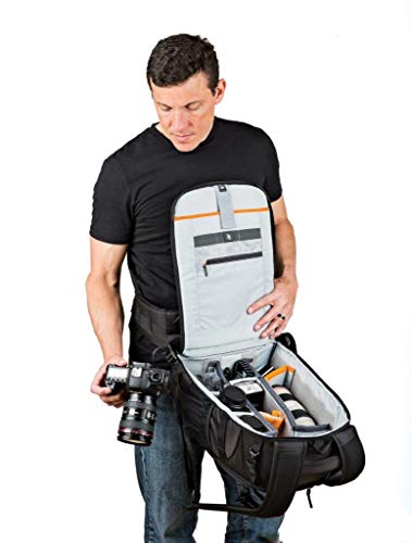 Lowepro Mochila Flipside 400 AW, Mochila de Fotografía para Cámara, DSLR, Reflex y Lentes, Mochila de Cámara para Portátil, Tableta, Accesorios de Fotografía, Trípode de 32 x 25.3 x 49 cm