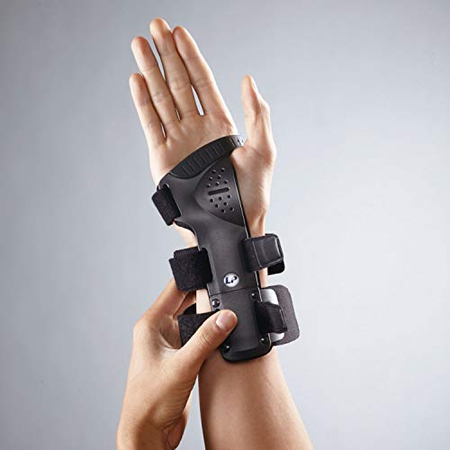 LP Support 550 Férula para muñeca - Vendaje de muñeca - Órtesis de muñeca deportiva, color:negro, Tamaño/página:taglia m/lato sinistra