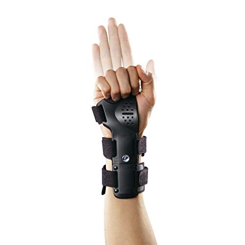 LP Support 550 Férula para muñeca - Vendaje de muñeca - Órtesis de muñeca deportiva, color:negro, Tamaño/página:taglia m/lato sinistra