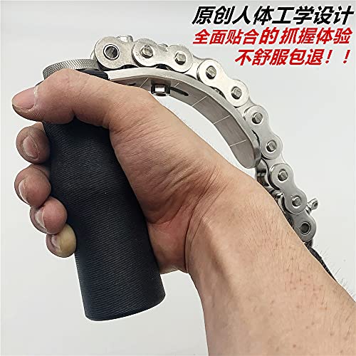 Lucha brazo ejercicio empuñadura, muñeca ejercitador Llave, Nylon cuerpo, forma cadena pinzas, moleteado superficial, barra archivos adjuntos, 100 kg rodamiento, para bíceps tríceps entrenamiento