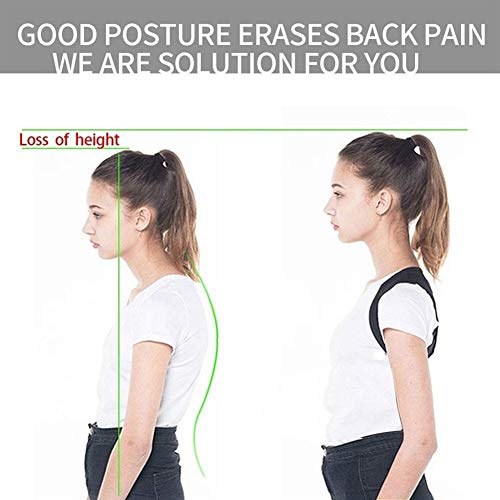 LUOSI Corrector de Postura Niño Niña de Hombro Ajustable Corrector de Postura Espalda apoyar a los niños de la Correa corrección Rectificar Enderezar (Color : Adult)