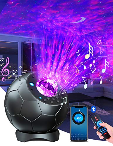 Lupantte Proyector Estrellas,Proyector Luz Estelar Rotación de 360°,30 Modos de Color Proyector Galaxia con 3D-Altavoz y Temporizador,Galaxy Projector para Decoración/Regalo/Luz Nocturna,Adulto /Niño