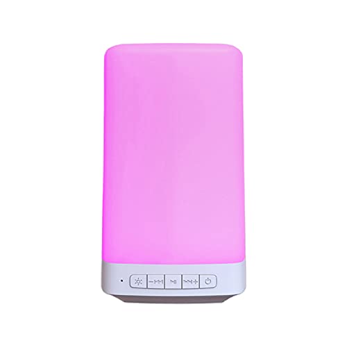 Luz nocturna, lámpara de mesita de noche con altavoz Bluetooth, luz portátil inteligente, 7 colores cambiantes regulables, decoración multicolor