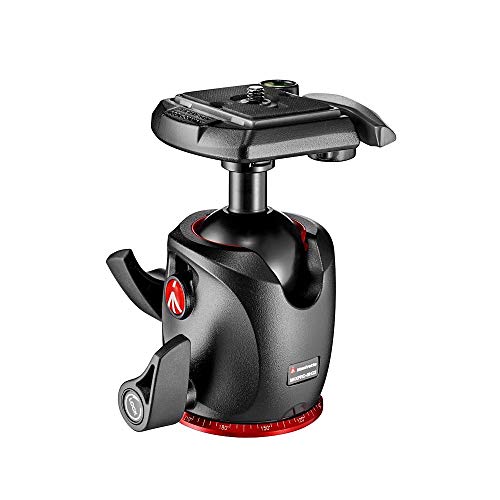 Manfrotto Cabeza de Bola XPRO con Placa de Liberación Rápida 200PL de Alta Precisión Compatible con Equipos de Fotografía, para Trípode de Cámara, Creación de Contenidos