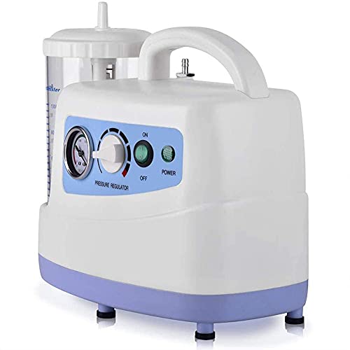 Máquina de succión de secreción de moco Succión automática de flema, dispositivo de bomba de succión de flema de esputo eléctrico con recipiente de succión de 1000 Cc para niños adultos mayores.