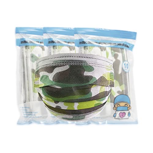 Mascarillas Higiénicas Infantiles Niños Colores Pack de 30 Unidades, Desechables, Homologados. (C14)