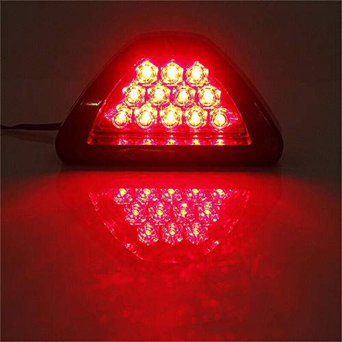 MASO Cola trasera Tercera Luz de Freno Coche Universal Luz de Parada Vehículo Luz Estrobática Luz Niebla Rojo Blanco Shell