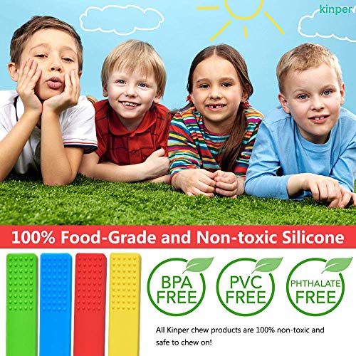 Masticar Collar, 4 PCS Masticar Collar Sensorial, Colgante Masticable, Collar Mordedor Silicona Para niños Con TDAH, Dentición, Autismo, Necesidades Mordiendo, Material Silicona De Grado Alimenticio