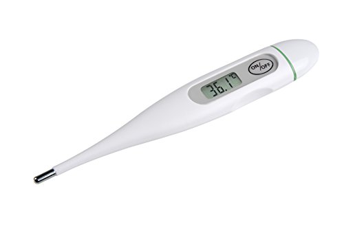 Medisana FTC Termómetro clínico digital para bebés, niños y adultos, oral, axilar o rectal, a prueba de agua con alarma de fiebre