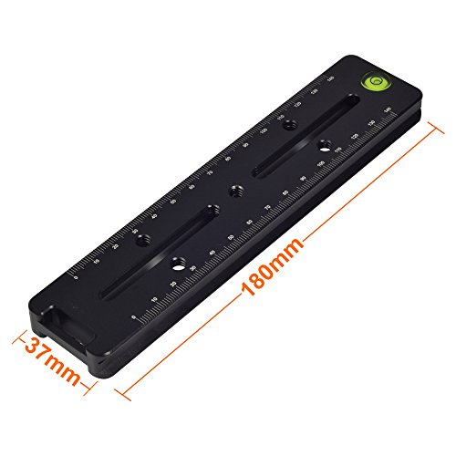 MENGS DB-180 1/4" panorámico Cámara placa de liberación rápida+ Abrazadera Compatible con Arca Swiss estándar