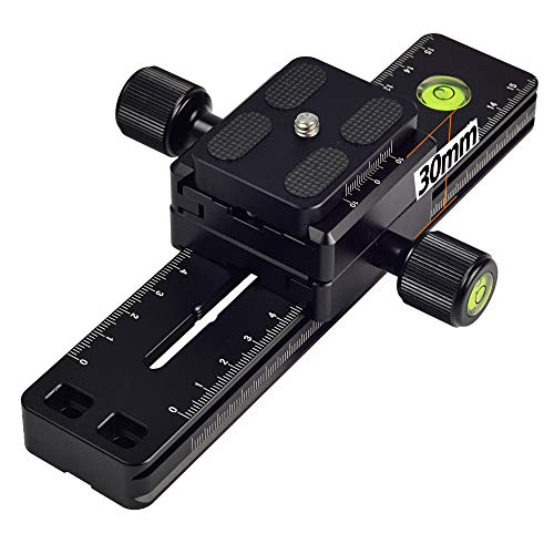 MENGS DB-180 1/4" panorámico Cámara placa de liberación rápida+ Abrazadera Compatible con Arca Swiss estándar
