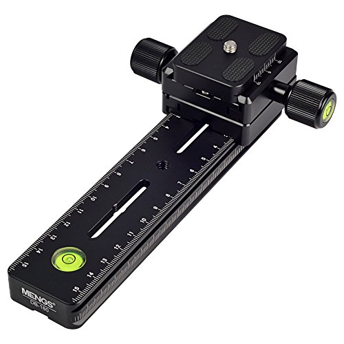 MENGS DB-180 1/4" panorámico Cámara placa de liberación rápida+ Abrazadera Compatible con Arca Swiss estándar