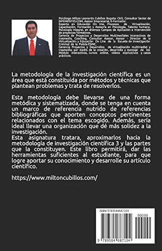 Metodología de la investigación científica 3: Aplicada a la Tecnología en Investigación Criminal ESINC - TECRI