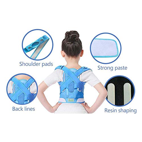 MIKLL Corrector De Postura para Niños Corrector De Hombro Ajustable Soporte De Cintura Corrector De Postura para Niños Los Adolescentes Mejoran La Cifosis Torácica Previenen La Joroba