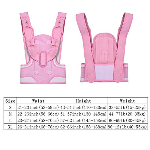 MIKLL Corrector De Postura para Niños Corrector De Hombro Ajustable Soporte De Cintura Corrector De Postura para Niños Los Adolescentes Mejoran La Cifosis Torácica Previenen La Joroba