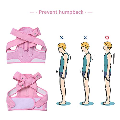 MIKLL Corrector De Postura para Niños Corrector De Hombro Ajustable Soporte De Cintura Corrector De Postura para Niños Los Adolescentes Mejoran La Cifosis Torácica Previenen La Joroba