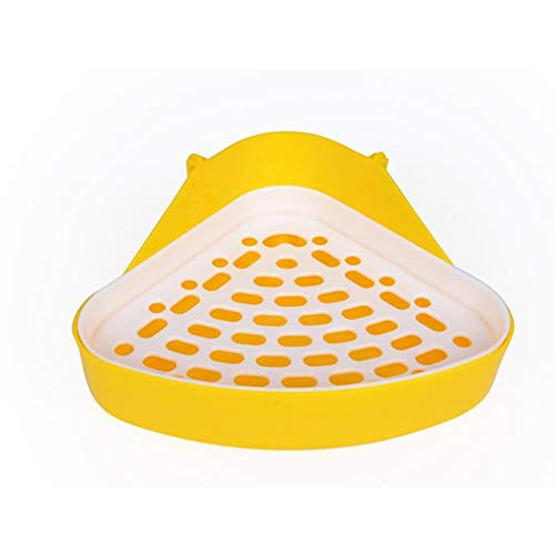 MINGZE Aseo para Mascotas, Caja de Arena de Esquina de Potty Trainer, para Ratas pequeñas, hámsters, cobayas (Colores aleatorios)