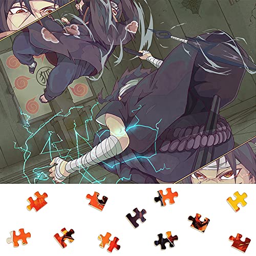 Mini rompecabezas para adultos 1000 piezas Naruto para adultos y niños, regalos significativos (75 x 50 cm)