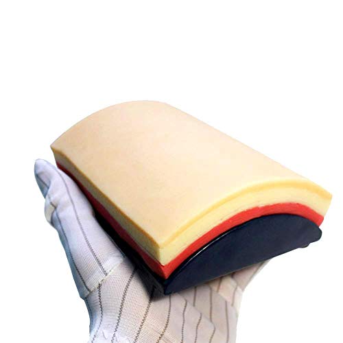 Modelo educativo Modelo de piel humana Multifuncional Intramuscular Inyección Entrenamiento de Sutura Médica Contiene 3 Capas, Modelos Médicos