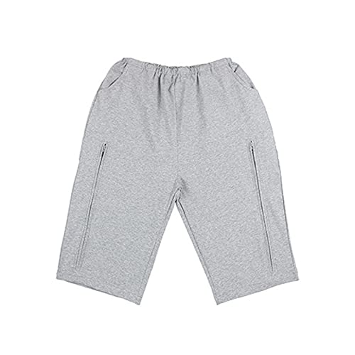 MOXIN Paciente Cuidado de Ropa Interior de Ostomía, Pantalones para el Cuidado de la Incontinencia para Ancianos, Pantalones de Catéter,Gris,Xlarge