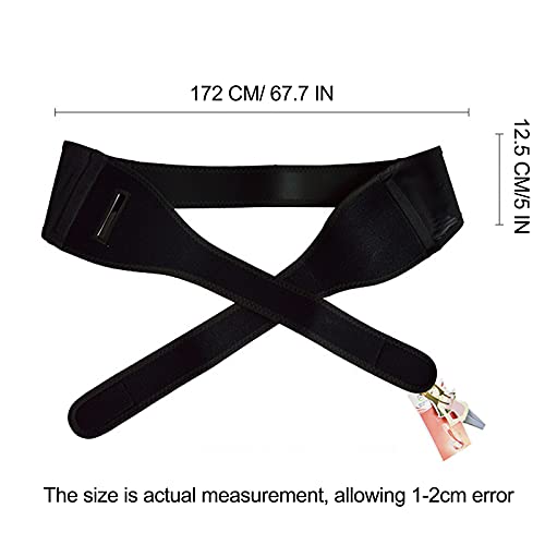MOXIN Postparto Sujeción Compresas Cinturón Embarazada Espalda Faja, Faja de Maternidad, Faja Posparto y Cinturón Pélvico Material Transpirable, Banda Abdominal para Embarazadas,Negro