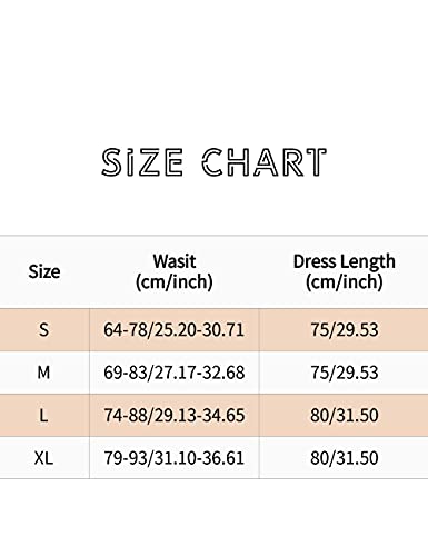 MUADRESS 9019 Vintage A-Line Falda Midi Acampanada Mujer Falda Larga Algodón Cintura Elástica con Bolsillos y Botones Color Sólido Beige S