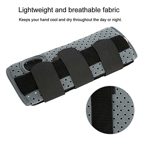 Muñequera con cierre de velcro, férula de muñeca para aliviar el dolor de muñeca, túnel carpiano para fijación y corrección, vendajes de muñeca para estabilización de mano (M derecha)