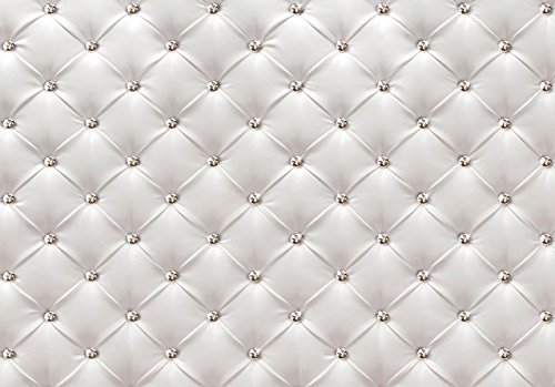murando Fotomurales 350x256 cm XXL Papel pintado tejido no tejido Decoración de Pared decorativos Murales moderna de Diseno Fotográfico cuero moderna blanco f-B-0039-a-a