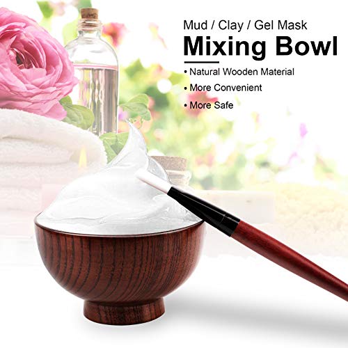 MWOOT Brocha Aplicar Mascarilla Facial, 6 Piezas Kit Herramientas Mascarilla con Cepillos Mascarilla y Tazón de Mascarilla Facial para Mascarilla de Arcilla y Geles DIY, Mini Espátula de Crema Facial