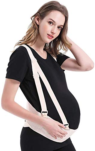 NA AY Cinturón de Maternidad, mamá de la Correa Correas de Hombro, Vientre Venda de la Ayuda prenatal, Embarazo arnés, Ligero y Transpirable (Color : Medium)