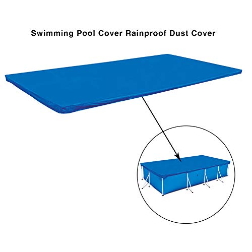 Navigatee Cubierta para Piscina Cubierta de protección contra la Lluvia a Prueba de Lluvia, Cubierta de protección de Piscina Rectangular Resistente a los Rayos UV Duradera para Evitar Hojas.